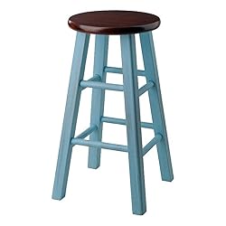 Winsome Wood Ivy Counter Stool, Rustic Light Blue