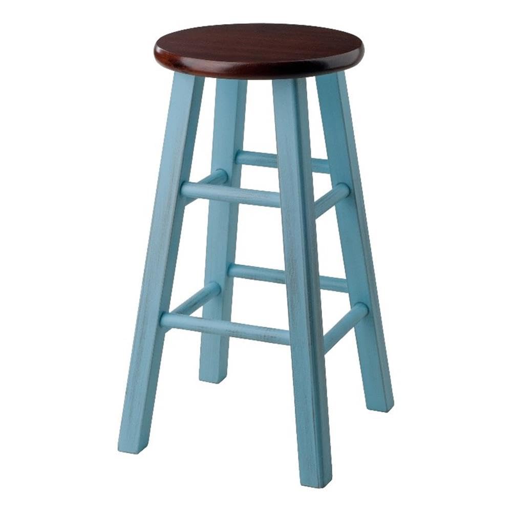 Winsome Wood Ivy Counter Stool, Rustic Light Blue