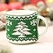 BESTOYARD Christmas Knitted Wool Cup Coffee Mug Cup Set Cozy Christmas Cup Set Christmas Decoration(Christmas Tree) 1pcs