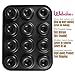 Webake Donut Pan Non-stick Mini Donut Tray Heavy Gauge 2.8 Inch Doughnut Pans for Baking 12-Cavity