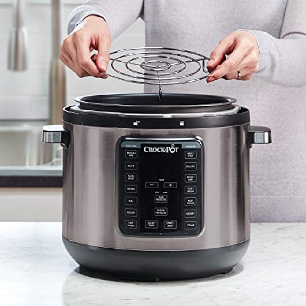CrockPot 8Quart MultiUse XL Express Programmable Slow Cooker And Pressure " eBay