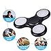 Malltop LED Light Fidget Spinner - High Speed Tri-Spinner Single Finger Decompression EDC Focus Gyro (Black)