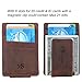 Win&Income Front Pocket Wallet Minimalist Wallets Leather Slim Wallet with Money Clip RFID Blocking