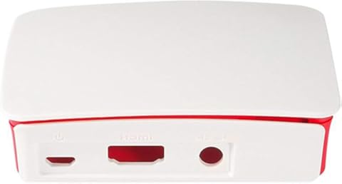 Kurphy Caja Oficial para Raspberry Pi 3 Modelo B + Caja de Aluminio Caja de Metal Rojo con Caja Negra para Caja RPI 3