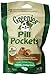 Greenies 30-Piece Canine Dog Treat With Pill Pocket For Tablet, Peanut Butter, 3.2 Ounce Package, (Pack Of 6)