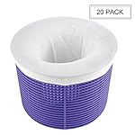 Ovinm-20Pack of Pool Skimmer Socks - Perfect Filter Savers to Protect Your Filters, Baskets & Skimmers (20pack)