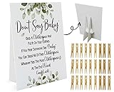 Don't Say Baby Game, One 8x10 Sign Equipped