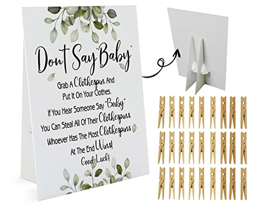 Don't Say Baby Game, One 8x10 Sign Equipped