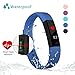 Fitness Tracker Watch With Heart Rate Monitor Bonebit Waterproof Outdoor Sportwatch with Pedometer Calories Counter and Sleep Monitor Bluetooth Wireless Smart Bracelet for Android& iOS Phone (Blue)