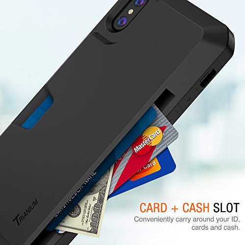 Trianium-iPhone-X-Wallet-Case-Walletium-Series-for-Apple-iPhone-x-iPhone-10-Case-Wallet-Credit-Card-TPU-Cushion-Protective-Holder-Enhanced-Grip-Card-Slot-Holder-Cover-Heavy-Duty-Protection