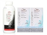 Wella Color Charm T14 Pale Ash Blonde 2-Pack with CC Cream 20 Developer 3.6 oz. - COMBO DEAL!