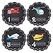 Pinkie Penguin Baby Monthly Stickers - Airplanes Chalkboard - Milestone Onesie Stickers - 1-12 Months - Baby Shower Gift
