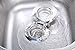 Axetos 2PCS Kitchen Sink Stopper - Stainless Steel, Large Wide Rim 3.25