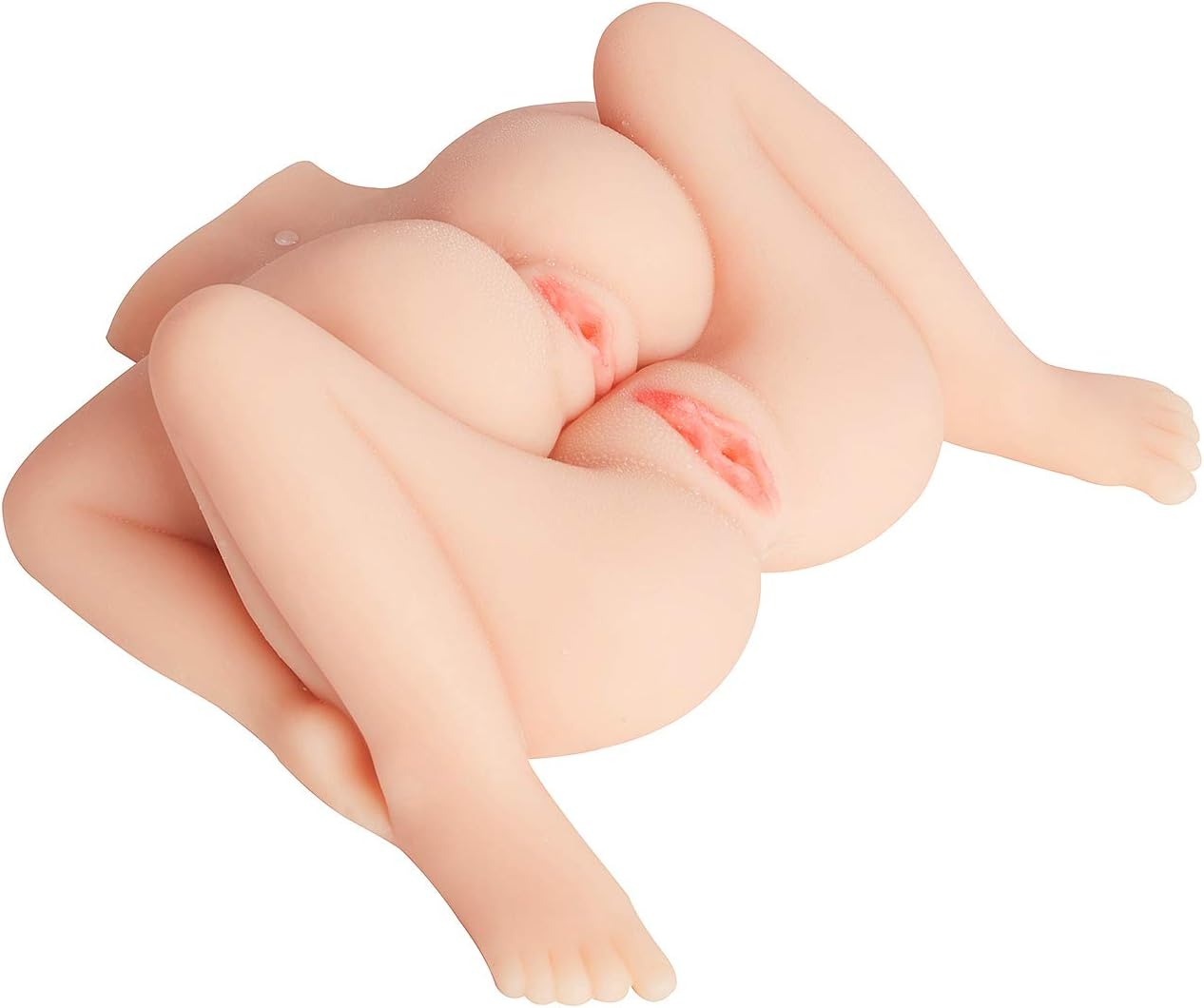 LQKODOLL 14.28lb 2 in 1 Real Pussy Male Air-Sucking Toy for Men Him Sexy Underwear Blów Up Dòll Adult TPE Toy Realistic Dual Tight Tunnels Silicone Tor-so Deluxe Gift Tshirt Natural