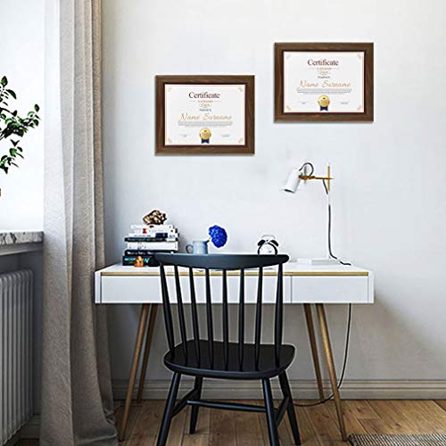 FrameWorks 10-Pack 5x7 with 4x6 Mat – Black Deluxe Modern Aluminum Picture Frame with Tempered Glass and Removable Mat