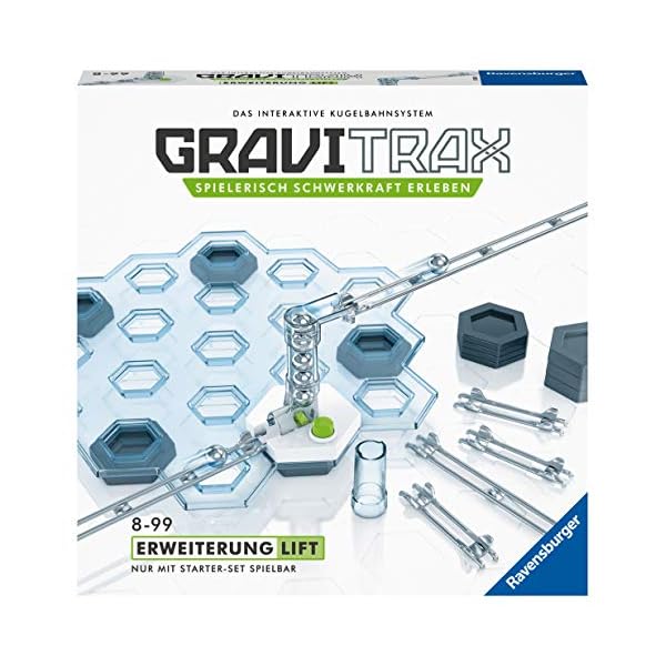 Ravensburger GraviTrax Extension Lift - Zubehör für das Kugelbahnsystem. Kombinierbar mit allen GraviTrax Produktlinien, Starter-Sets, Extensions und Elements, Konstruktionsspielzeug ab 8 Jahren