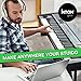 Knox Gear Keyboard Piano Stand – Universal, Z Style, Pedal Friendly – Lightweight and Ultra Portable – Adjustable Height and Width – Optional Detachable Wheels - Professional Grade