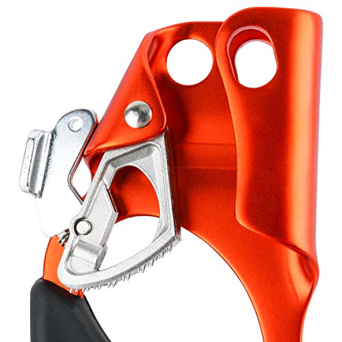 Yaesport Climbing Left Hand Ascender Rock Climbing Tree Arborist Rappelling Gear Equipment Rope Clamp for 8~12MM Rope