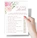 Printed Party Floral Bridal Shower Games, Set of 5 Games, 50 Sheets Each, Bridal Shower Games and Wedding Anniversary Activities, Includes Marriage Advice Cards and Emoji Game, 5 x 7 Inches