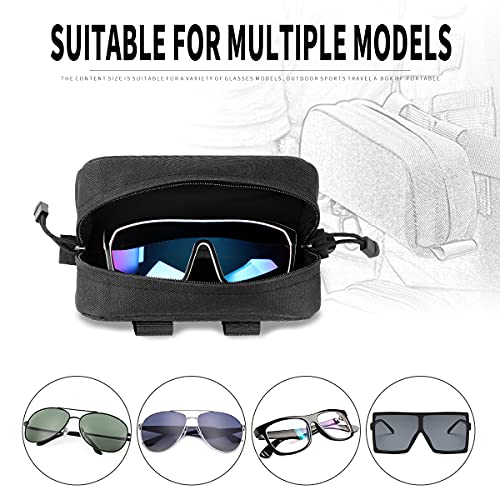 IronSeals Tactical Sunglasses Case, Tactical Zipper Portable