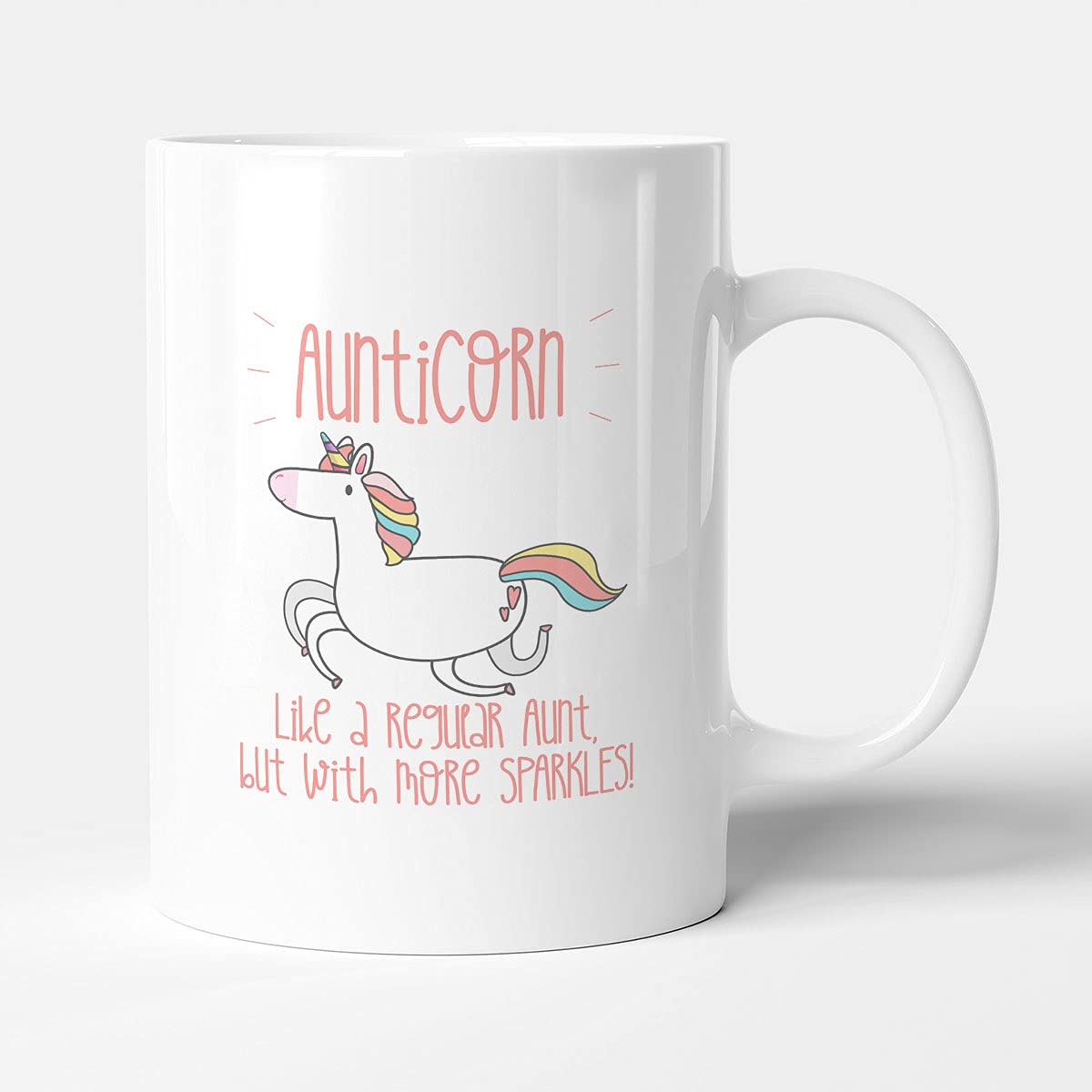 Victorian Printing Co - Aunticorn - Birthday Gift Mug, Ceramic, 11fl.oz.