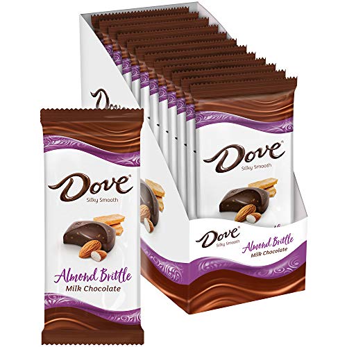 DOVE Candy Almond Brittle Milk Chocolate Bars, 3.30 oz Bars (Pack of 12