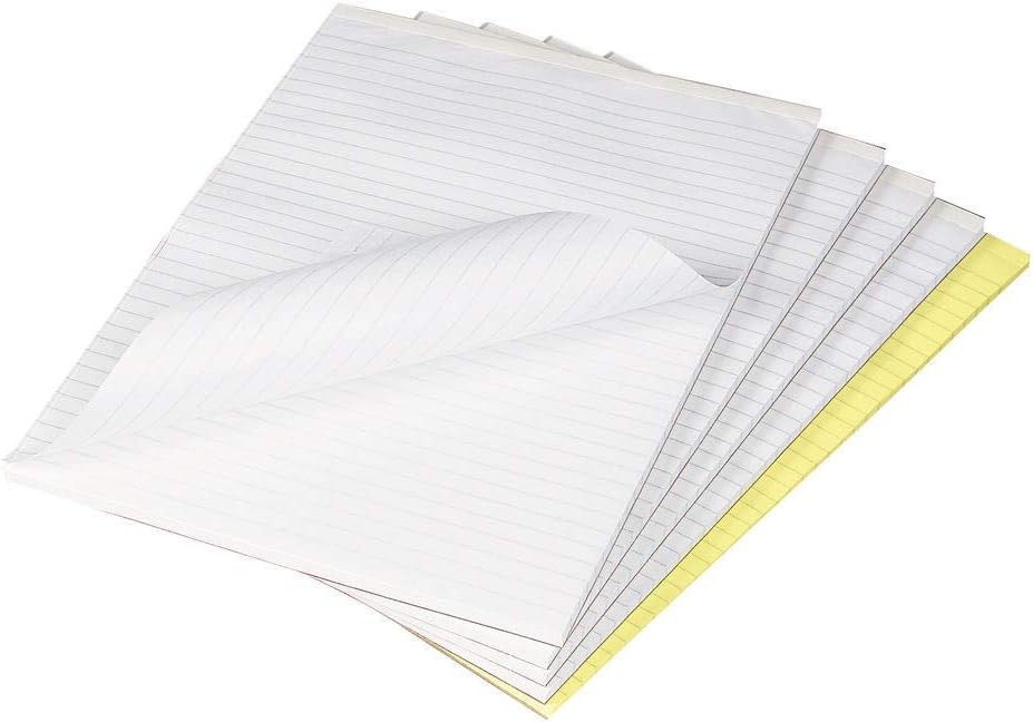 Q-Connect Feint Ruled Board Back Memo Pad 160 Pages A4 (Pack of 10) -A, White, 80 Leaf - Image 3