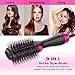 Hot Air Hair Brush, ElekBest Professional 3 IN 1 Negative Ions Hair Dryer Brush With Straightening Curling Fast Drying, Multi-functional Blower Brush Comb For Hair Styling Home and Salon