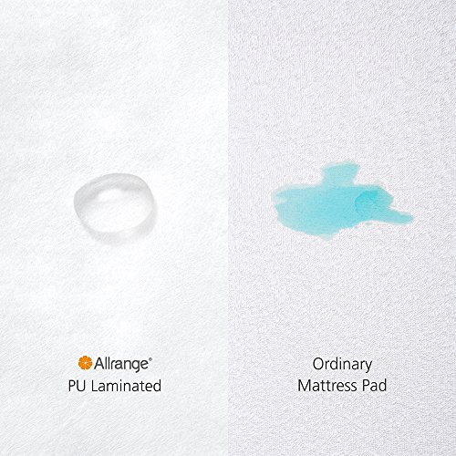 image for Allrange Hypoallergenic Quilted Fitted Waterproof Mattress Pad, Stretc