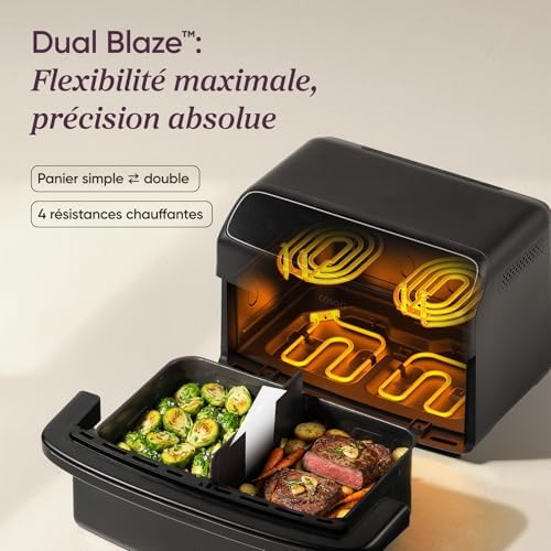 Air fryer Twinfry compact 8,6L Revêtement céramique