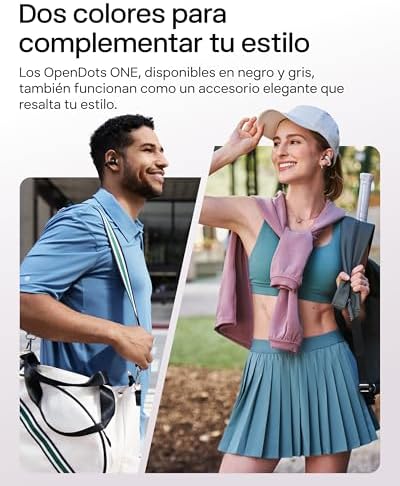 OpenDots One Auriculares Open-Ear Clip-on, Bluetooth 5.4, 6,5g, Gris — foto 8 de 8