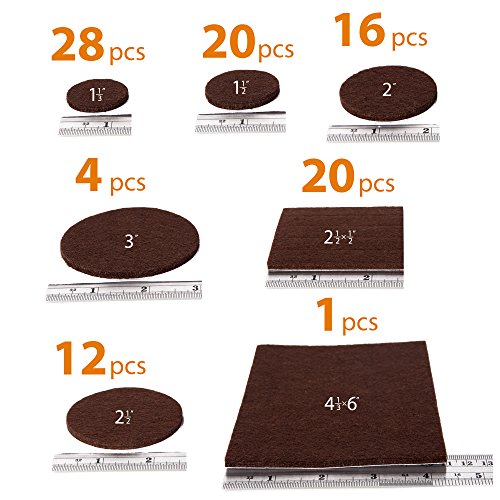 X-PROTECTOR-Premium-XXL-SIZES-Furniture-Pads-BIG-SIZES-of-Heavy-Duty-Felt-Pads-Furniture-Feet--Your-Best-Wood-Floor-Protectors-Protect-Your-Hardwood-Laminate-Flooring-From-Heavy-Furniture
