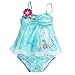 Disney Frozen Elsa Deluxe Swimsuit for Girls - 2-Piece Size 4 Blue