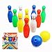yoptote Bowling Ball Set Toddler Toy Bowling Game with 10 Mini Plastic Pins and 2 Balls Party Favors Great Gift for Baby Kids Boys Girls 2 3 4 Years