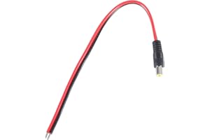 8mm Power Pigtails Cable DC7909 Male/Female Plug to Bare Wire Open End Wire Supply Repair Cord for Solar Cell Outdoor Supply 