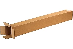 AVIDITI Long Boxes 4"L x 4"W x 36"H (25-Pack) Tall Corrugated Cardboard Box for Shipping, Packaging, Moving, Storage Box, Home or Business Strong Wholesale Bulk Boxes