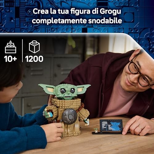 Star Wars 75446 Grogu (Apprendista Mandaloriano) Giocattolo - Kit di Modellismo con Armatura Beskar - Decorazione per Camera Da Letto - Regalo per Bambini, Bambine e Fan del Film da 10 Anni in su