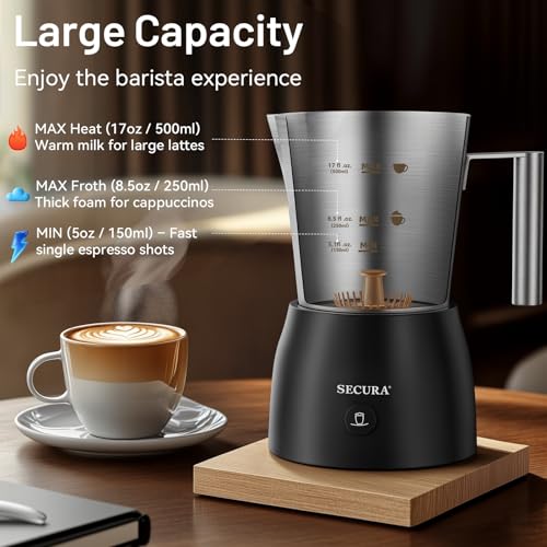 milk frother and steamer detail image