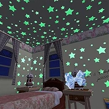 Night Glowing Radium Magic Stars For Room Ceiling 4 Design
