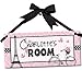 Oooh La La Paris Pretty in Pink Personalized Kids Door/Wall Sign, Room Décor, Bedroom Décor, Wall Accessory