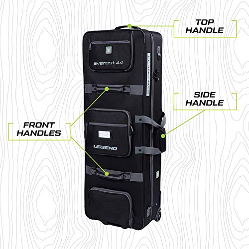 Legend Everest Hybrid Roller Bow Case Compound Archery Gear Rolling Travel Bag Compact