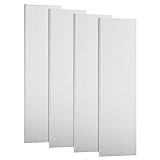 4 Pack 6061 Aluminum Metal Sheet, 3x12x1/8 Inch