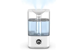 PKBD 6L Humidifier for Bedroom Large Room Home, 800ft² Wide Coverage, 26dB Quiet,Easy Top Fill, Quickly & Evenly Humidify, Re