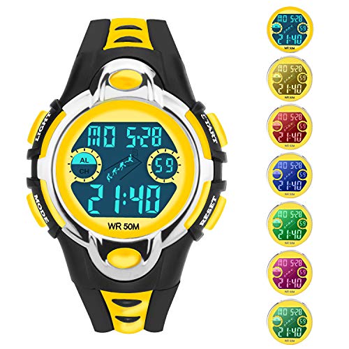 Siniya Kids Watch Quartz Watch Waterproof Swimming Sports Watch Boys Girls Led Digital Watches for Kids Watch