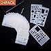 Bullet Journal Stencil, 24 Pieces Journal Stencils Set for Journal/Notebook/Diary/Scrapbook/Various DIY Drawing Book Plastic Planner Stencils