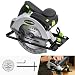 Circular Saw, 12A 5500RPM Electric Saw GALAX PRO Corded Circular Saw with 7-1/4" Circular Saw Blade & Laser Guide Max Cutting Depth 2.45" (90&deg;), 1.81" (45&deg;) for Wood and Log Cutting_GPL12367