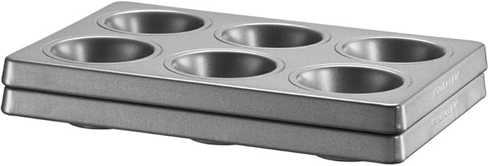 KitchenAid KBNSS06MF Six Muffin Forms, Set of 2, Grey