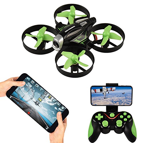 RC Quadcopter with HD Camera,APP Voice Control RC Drone with Altitude Hold, Gravity Sensor and Headless Mode RC Helicopter 2.4GHz 4 Channel 6 Axis Gyro