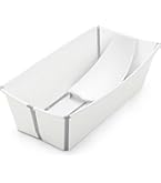 Stokke Flexi Bath Bundle White Foldable Baby Bathtub