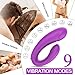 Clitoral G-spot Couples Vibrator, Wireless Remote Anal Vagina Stimulator with 9 Powerful Vibrations, Rechargeable Waterproof Nipple Massager Adult Sex Toy for Women Solo Play or Couples Fun